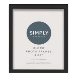 Simply Everyday 8 X 10" Block Frames 3pk - Black -Home Furnishing Specialty Store 290765 3pk simply everyday block frames 8x10 black 3