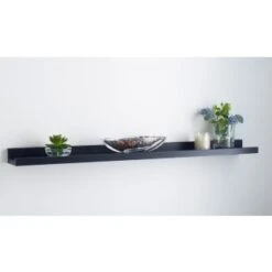 Lokken Wide Picture Shelf - Black