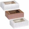 Betty Winters Cupcake Boxes 4pk -Home Furnishing Specialty Store 320783 4pk cupcake boxes holds 6 silver spot 2