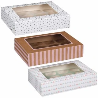 Betty Winters Large Cupcake Boxes 2pk 3 Betty Winters Large Cupcake Boxes 2pk