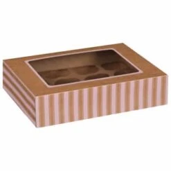 Betty Winters Large Cupcake Boxes 2pk 9 Betty Winters Large Cupcake Boxes 2pk -Home Furnishing Specialty Store 320784 4pk cupcake boxes holds 12 pink 2