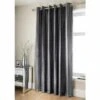 B&M Charcoal Jasmine Sparkle Velvet Eyelet Curtains 46 X 72" -Home Furnishing Specialty Store 335342 335343 335345 335346 335347 asmine sparkle velvet curtain with eyelets charcoal 2