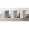 B&M Embossed Geometric Storage Canisters 3pc -Home Furnishing Specialty Store 356821 grey geo canisters