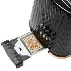 Goodmans Textured 2 Slice Toaster - Black & Rose Gold -Home Furnishing Specialty Store 358961 goodmans textured toaster black rose gold 4