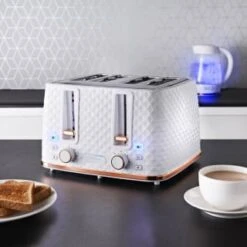 Home Furnishing Specialty Store -Home Furnishing Specialty Store 371982 goodmans diamond white rose gold 4 slice toaster