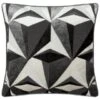 Jenson Geo Velvet Cushion - Grey 2 Jenson Geo Velvet Cushion - Grey -Home Furnishing Specialty Store 373032 jenson geo velvet cushion black