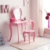 B&M Amelia Vanity Set With Stool & Mirror