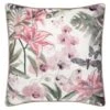 Embroidered Fleur Blush Cushion -Home Furnishing Specialty Store 380407 floral embroidered cushion
