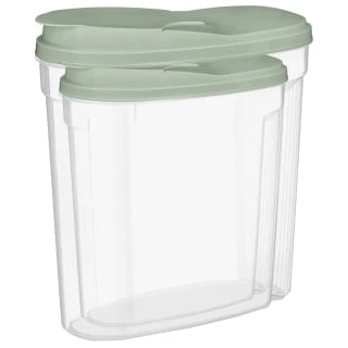 B&M Cereal Storage Container Set 2pk - Sage 4 B&M Cereal Storage Container Set 2pk - Sage - Image 2