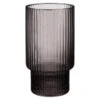 B&M Urban Paradise Smokey Ribbed Glass Tumbler - Grey -Home Furnishing Specialty Store 380933 smoked grey ribbed tumbler
