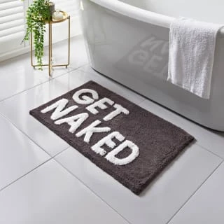 Get Naked Tufted Bath Mat - Black 3 Get Naked Tufted Bath Mat - Black