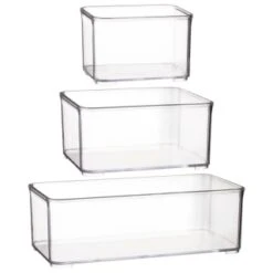 Clear Nestable Storage Tub - Small -Home Furnishing Specialty Store 385001 384979 384985 clear nestable box group