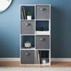 Lokken 8 Cube Shelving Unit With 4 Baskets 2 Lokken 8 Cube Shelving Unit With 4 Baskets -Home Furnishing Specialty Store 385647 lokken 8 cube shelving unit with 4 baskets