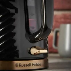 Russell Hobbs Groove Kettle 1.7L - Black & Gold 9 Russell Hobbs Groove Kettle 1.7L - Black & Gold -Home Furnishing Specialty Store 386647 russell hobbs groove black and gold kettle 3