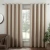 B&M Colorado Hopsack Fully Lined Cream Eyelet Curtains 66 X 72" 2 B&M Colorado Hopsack Fully Lined Cream Eyelet Curtains 66 X 72" -Home Furnishing Specialty Store 388895 388896 388897 388898 388899 colorado eyelet curtain cream