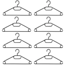 B&M Swivel Hook Hangers 8pk - Black 7 B&M Swivel Hook Hangers 8pk - Black -Home Furnishing Specialty Store 389262 home organisation 8pk swivel hook hangers black 2