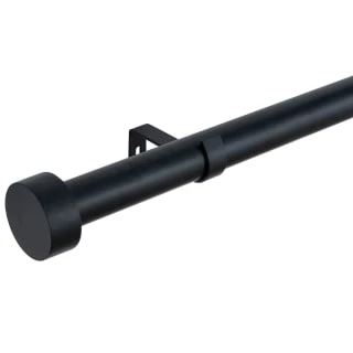 B&M Black Stud End Curtain Pole 120 - 220cm 3 B&M Black Stud End Curtain Pole 120 - 220cm