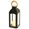 Solar Powered Wooden Effect Handle Lantern 1 Solar Powered Wooden Effect Handle Lantern -Home Furnishing Specialty Store 393040 solar powered wooden effect handle lantern with flame effect candle 2
