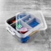 B&M Clear 2 Tier Clip Lid Organiser -Home Furnishing Specialty Store 394046 clear 2 teir clip lid organiser