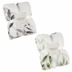 Winston Green Leaf Sherpa Throw -Home Furnishing Specialty Store 394976 394948 winston leaf sherpa throw group