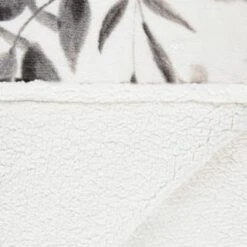 Winston Mono Leaf Sherpa Throw -Home Furnishing Specialty Store 394976 winston leaf sherpa throw mono 4