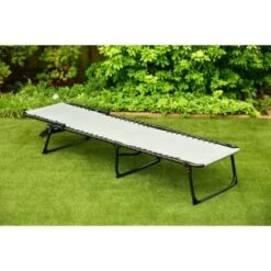 Dakota Premium 3 Position Folding Relaxer Bed - Grey -Home Furnishing Specialty Store 395732 dakota premium 3 position folding relaxer bed 2