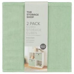New Arrival -Home Furnishing Specialty Store 395812 2pk lokken storage cubes sage