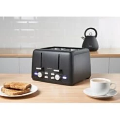 Home Furnishing Specialty Store 16 Goodmans Toaster 4 Slice - Matt Black
