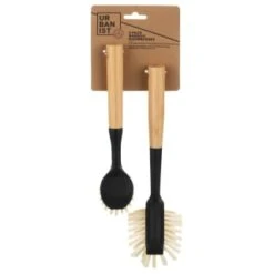 B&M Bamboo Dish Brushes 2pk -Home Furnishing Specialty Store 397041 2pk bamboo dishbrushes