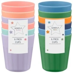 Simply Kids Colour Cups 6pk - Pastel -Home Furnishing Specialty Store 398567 398570 6pk simply kids colour cups group