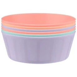 Simply Kids Colour Bowls 6pk - Pastel -Home Furnishing Specialty Store 398571 6pk simply kids colour bowls girls 2